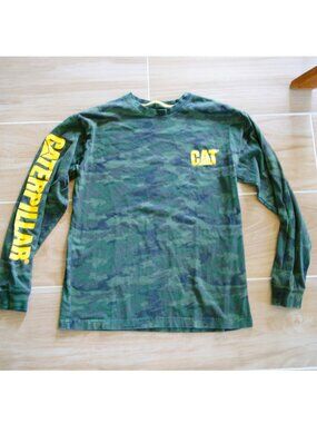 Caterpillar Camo Mens long sleeve shirt Size small